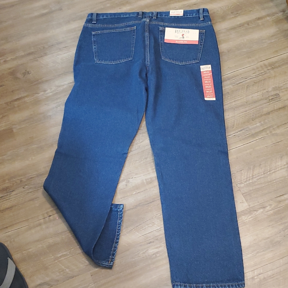 RedHead Men's Straight Jeans in Classic Navy Blue
